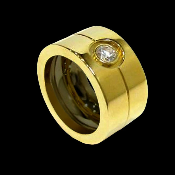 Кольцо желтое золото Cartier
