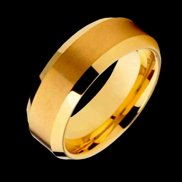 Кольцо обручальное желтое Baraka золото