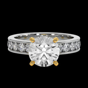 Кольцо в белом золоте с бриллиантом